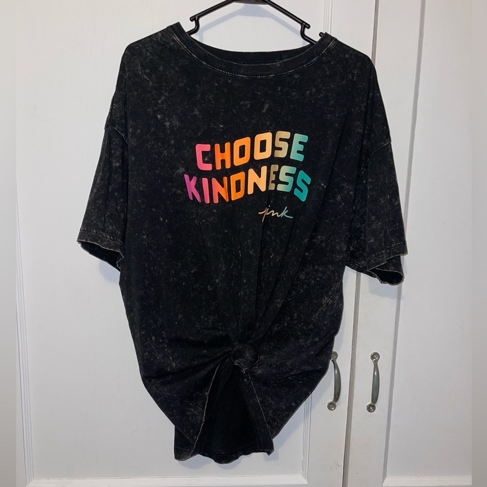 One size fits all VS Pink rainbow shirt!